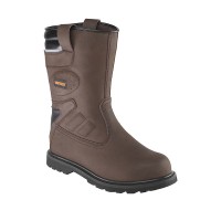Worktough Brown Rigger Safety Boots